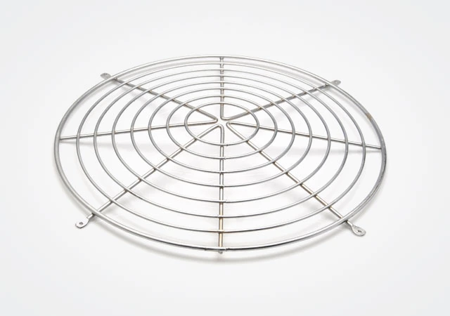Circular metal fan guard for air conditioning units and ventilation equipment