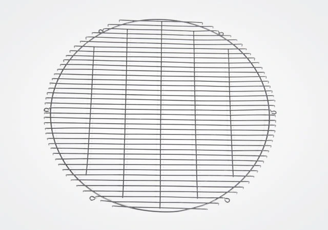 Concentric wire fan guard for protecting air conditioning unit fan assemblies
