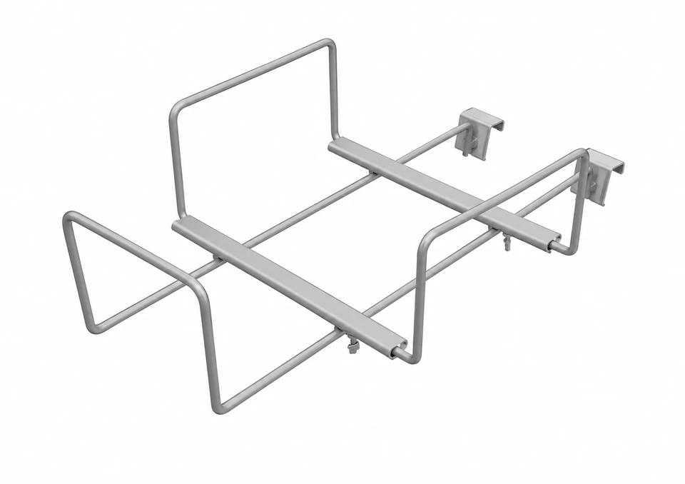 Double-prong wire display hook for hanging retail merchandise on display panels
