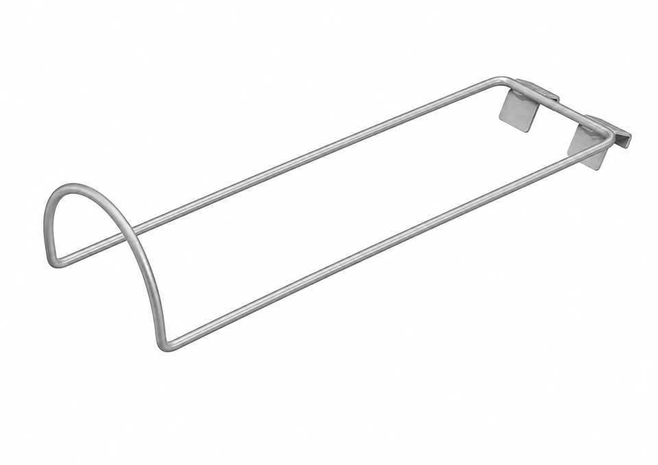 Straight wire retail display hook for shop and supermarket merchandising systems