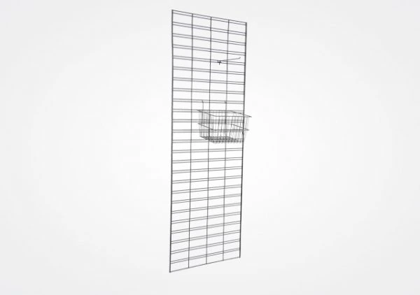 Wire gridwall display panel for hanging retail merchandise and store accessories