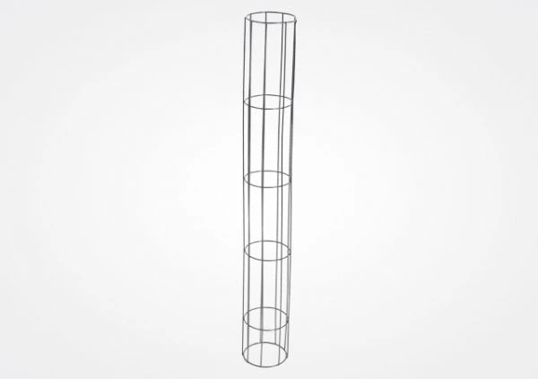 Cylindrical wire guard manufactured for protective and specialized industrial applications