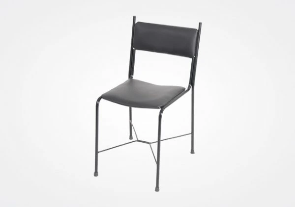 Metal wire frame chair manufactured from formed wire and welded steel components