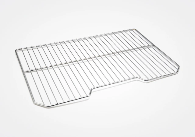 Metal refrigerator wire shelf with formed edges for fridge storage and household appliance use