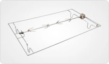 Metal gas cooker wire shelf with formed supports for household cooking appliances