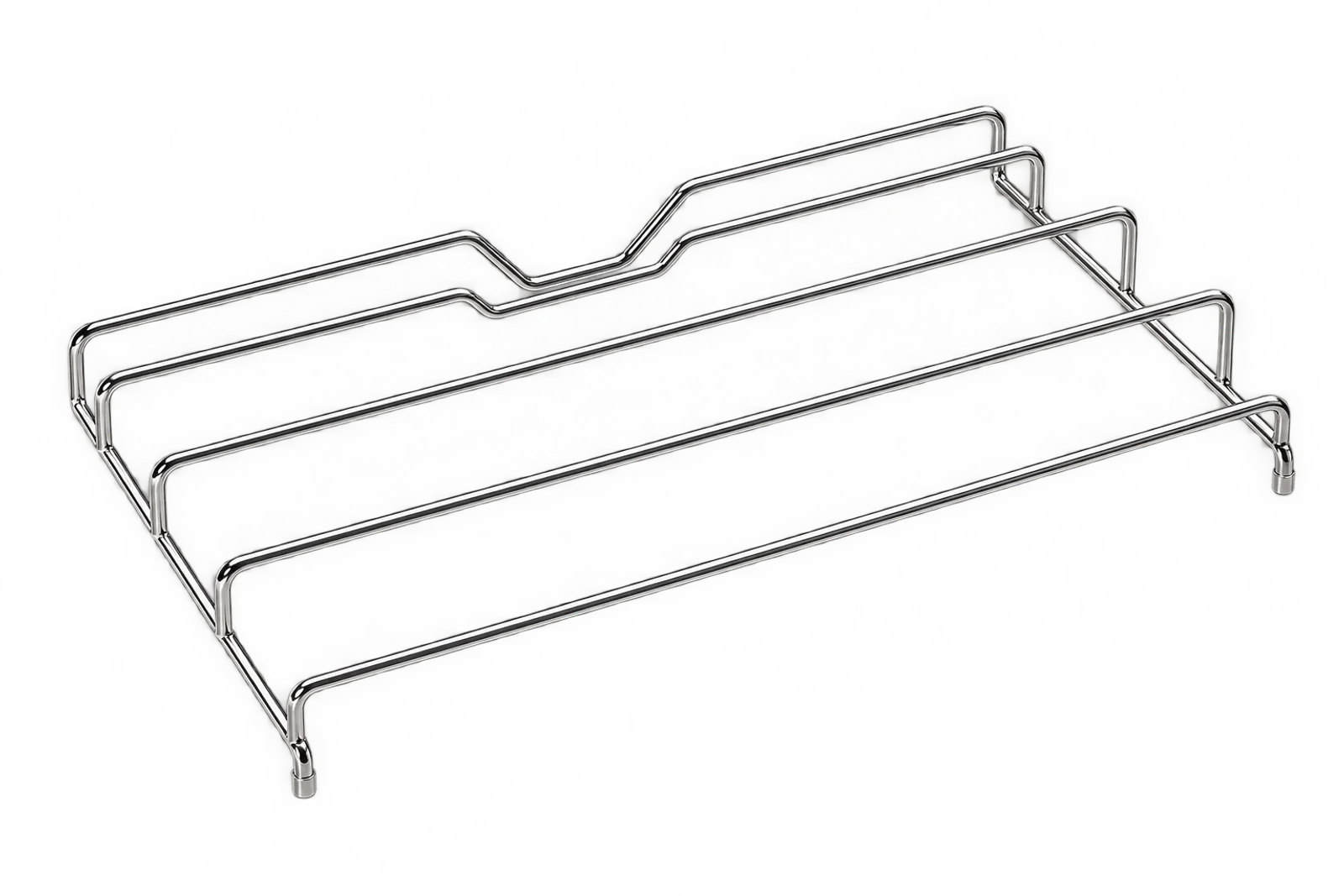 Formed metal wire shelf for gas cooker and oven interior support applications