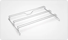 Formed metal wire shelf for gas cooker and oven interior support applications