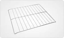 Metal oven wire rack manufactured for gas cookers and household cooking appliances