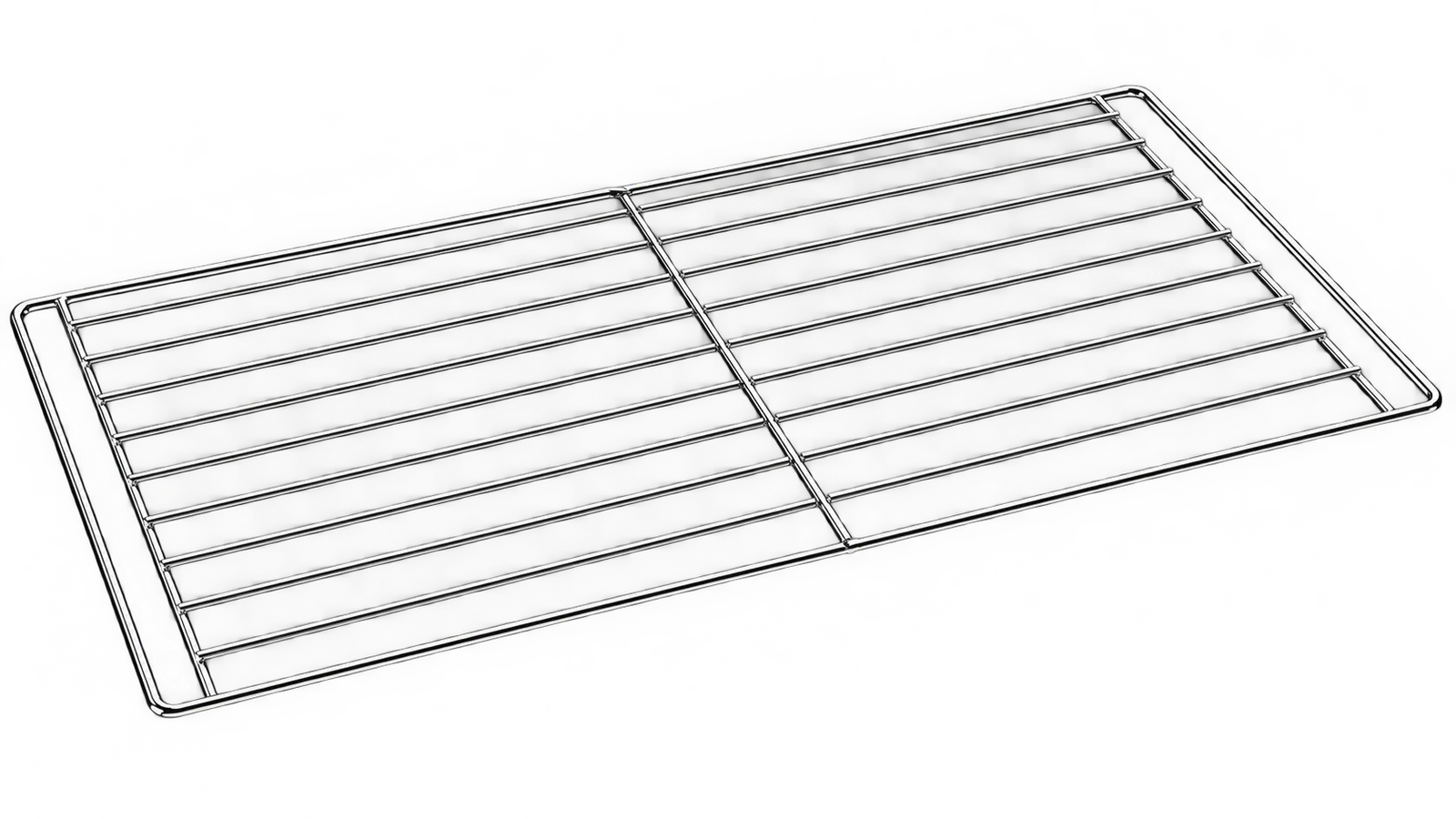 Wide metal gas cooker wire shelf for oven and cooking appliance applications