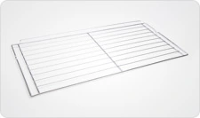 Wide metal gas cooker wire shelf for oven and cooking appliance applications