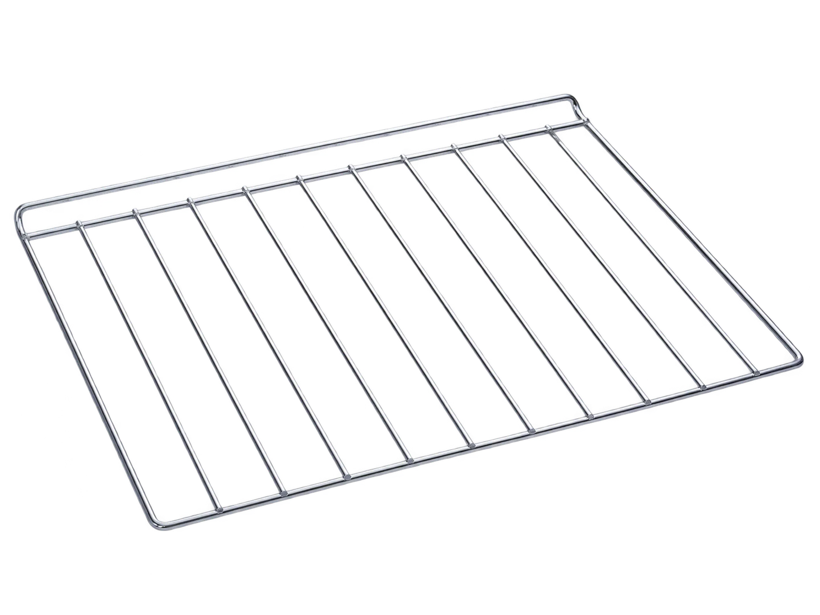 Metal gas cooker wire shelf with welded rack construction for cooking appliances
